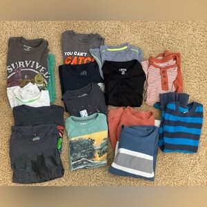 15 Piece Boys Size 8 Shirts and Tops Bundle